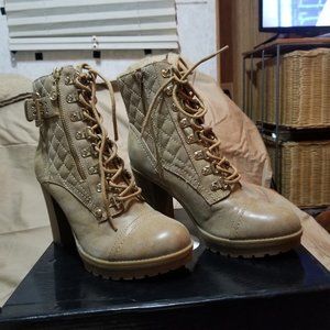 G by Guess Lace Up Combat Boots